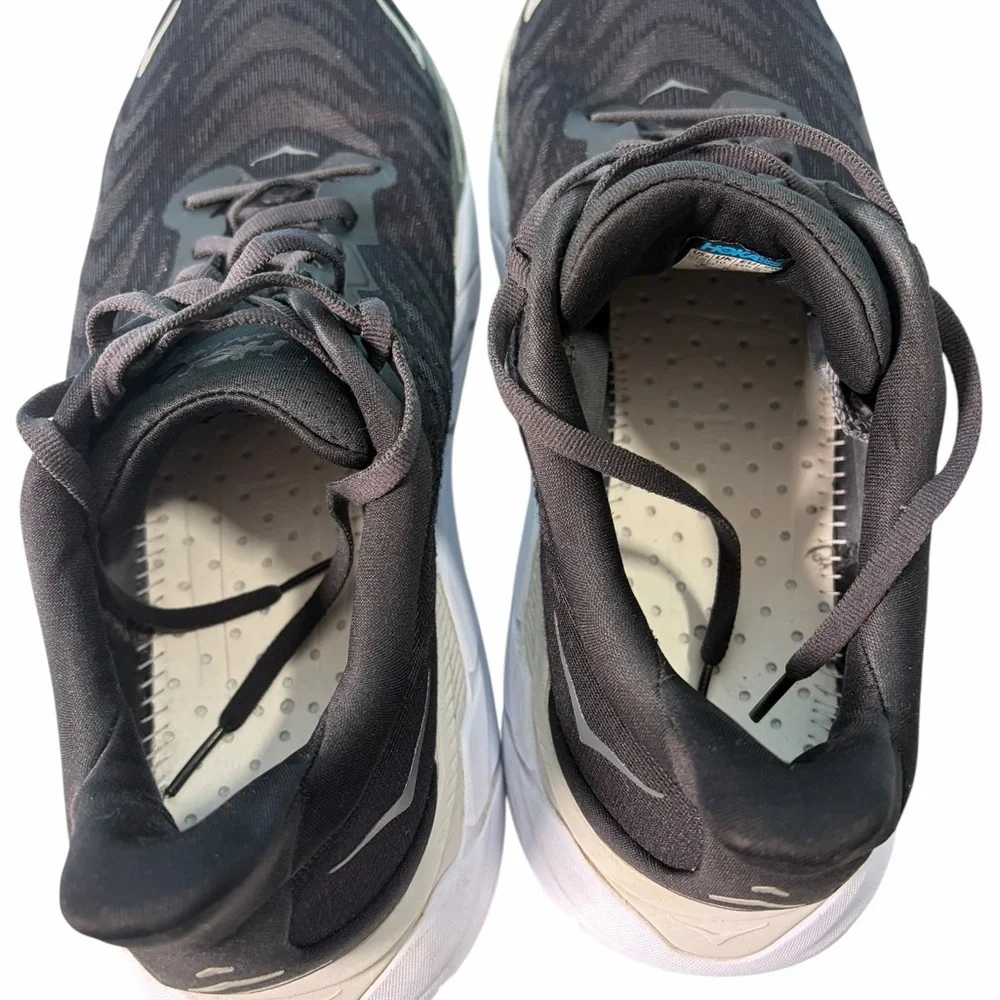 Hoka One One Arahi 6 Men's Black/White Mesh Athletic Sneakers  Sz 10.5